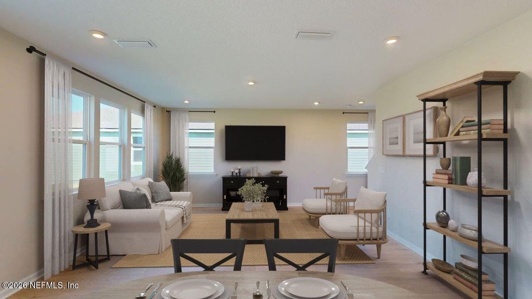 Furnished interior view inside a new home in Lakes at Bella Lago, Green Cove Springs (Image 8).