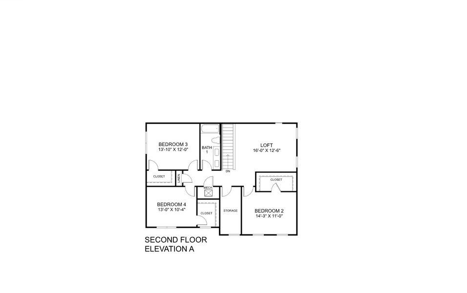 2D floor plan layout for the Serena by Ryan Homes in Malabar Springs, Palm Bay, FL (Image 3). 2D floor plan layout for the Serena by Ryan Homes in Malabar Springs, Palm Bay, FL (Image 3).
