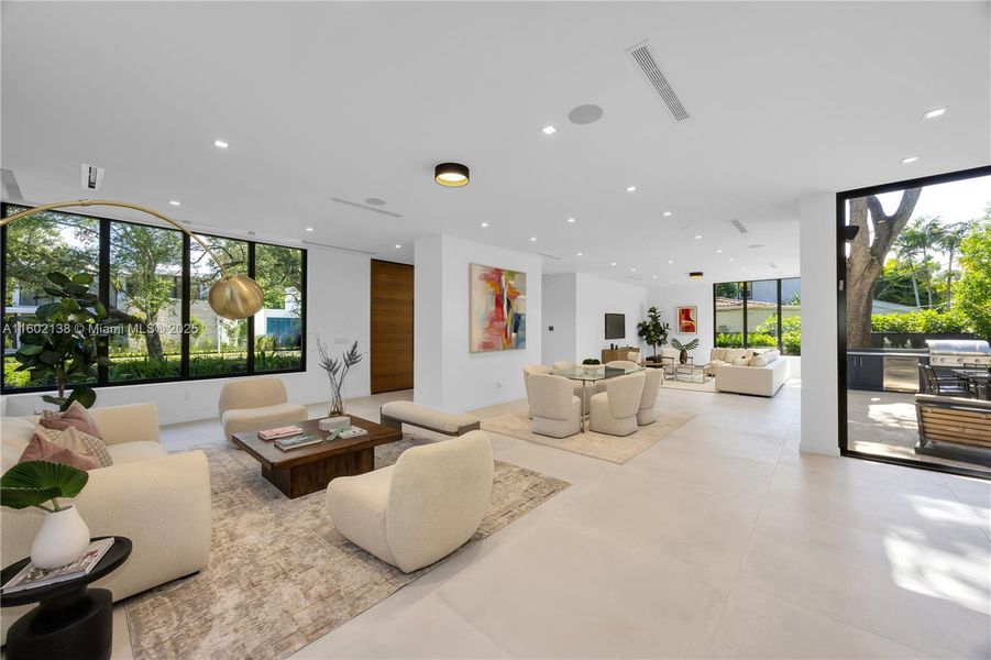 Furnished interior view inside a new home in , Miami (Image 17).