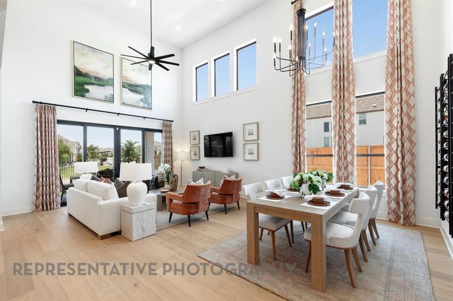 Furnished interior view inside a new home in Mosaic: 60ft. lots, Celina (Image 14).