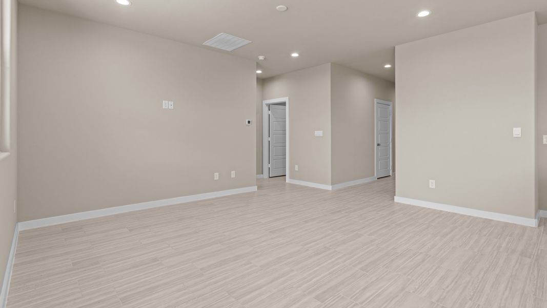 Representative unfurnished interior of a home built from the Tupelo by D.R. Horton in Legacy South, Midland (Image 11). Representative unfurnished interior of a home built from the Tupelo by D.R. Horton in Legacy South, Midland (Image 11).