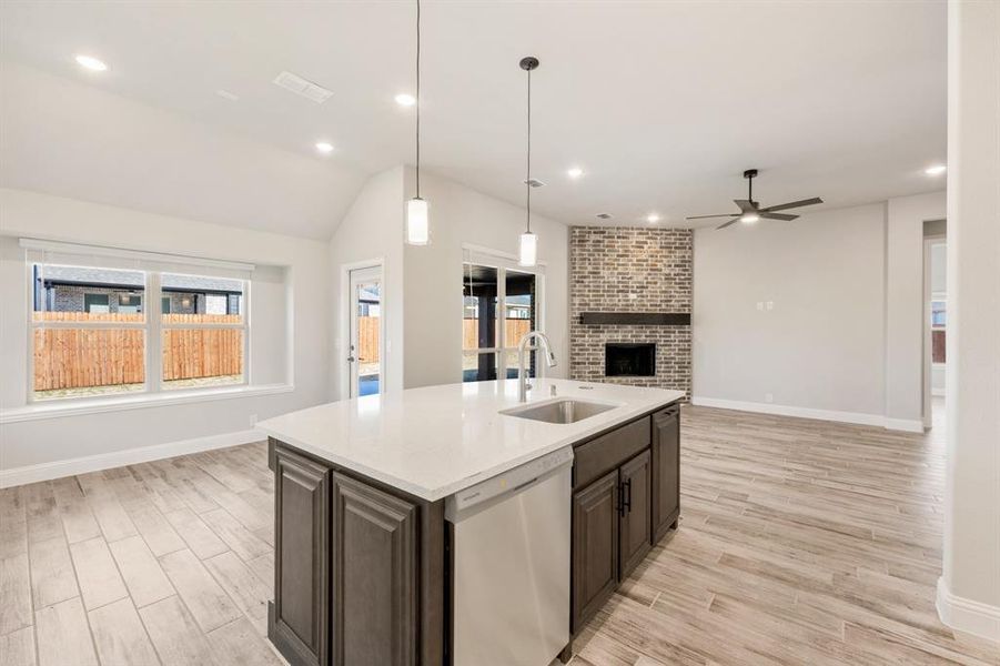 Furnished interior view inside a new home in Hayes Crossing, Midlothian (Image 10).