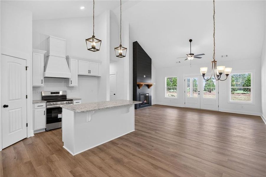 Furnished interior view inside a new home in , Rockmart (Image 12).