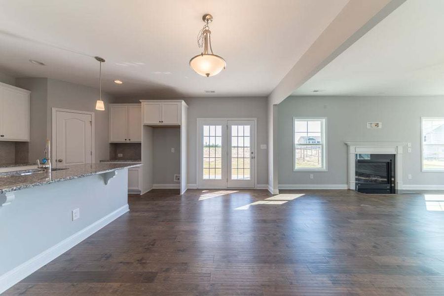 Representative unfurnished interior of a home built from the Aberdeen by Caviness & Cates Communities in Bartlett Manor, Youngsville (Image 69).