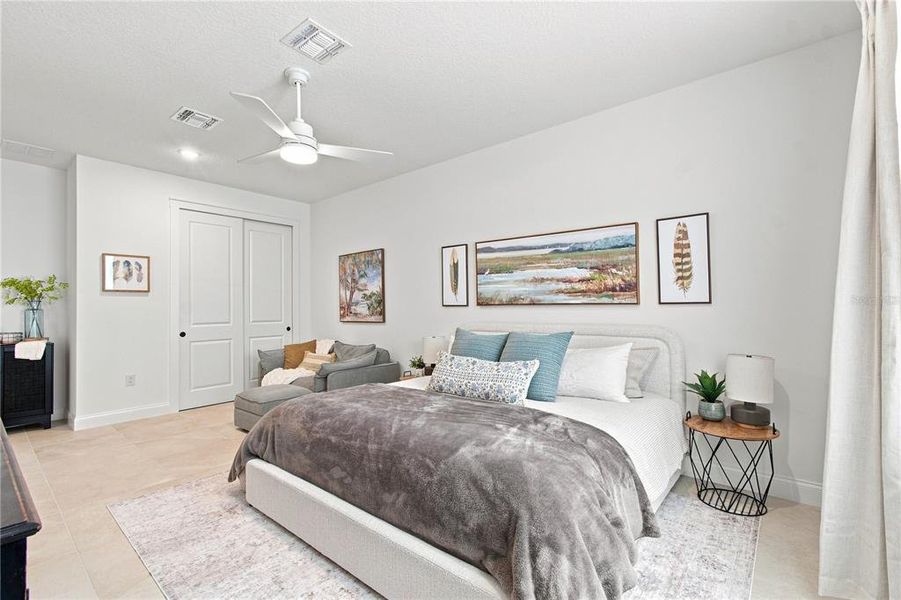 Furnished interior view inside a new home in Horizon Isle, Winter Garden (Image 18). Furnished interior view inside a new home in Horizon Isle, Winter Garden (Image 18).