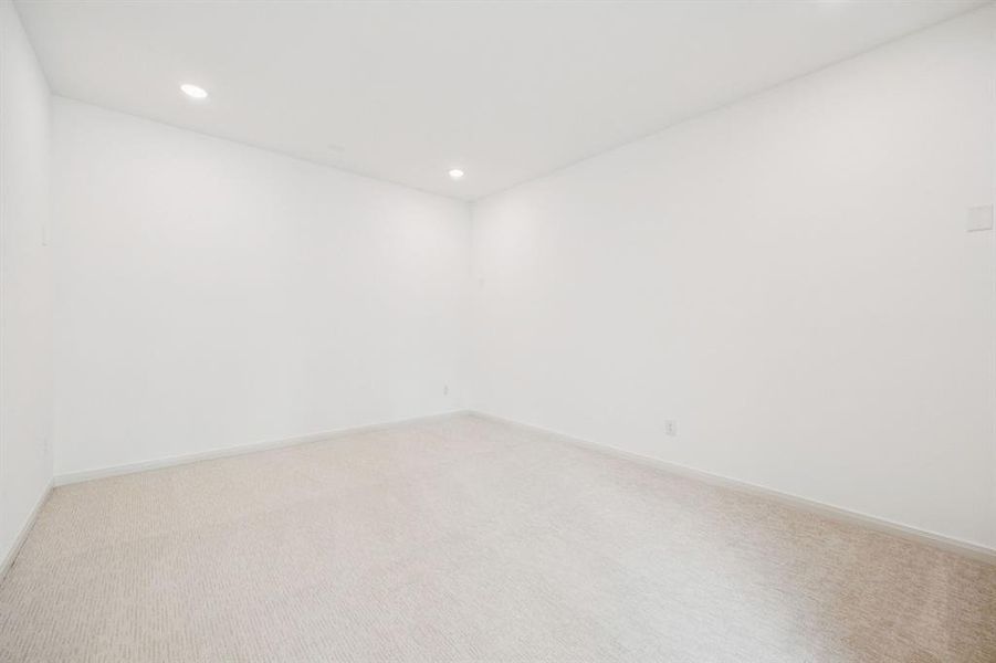 Whether it's family movie night or big game day parties, everyone will love getting together in this great media room! Whether it's family movie night or big game day parties, everyone will love getting together in this great media room!