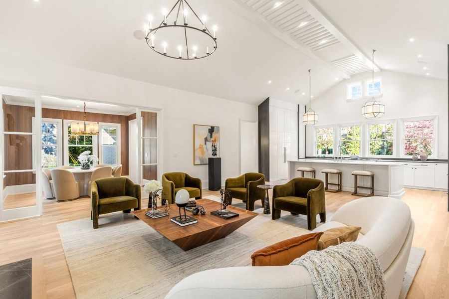 Furnished interior view inside a new home in , Atlanta (Image 11).