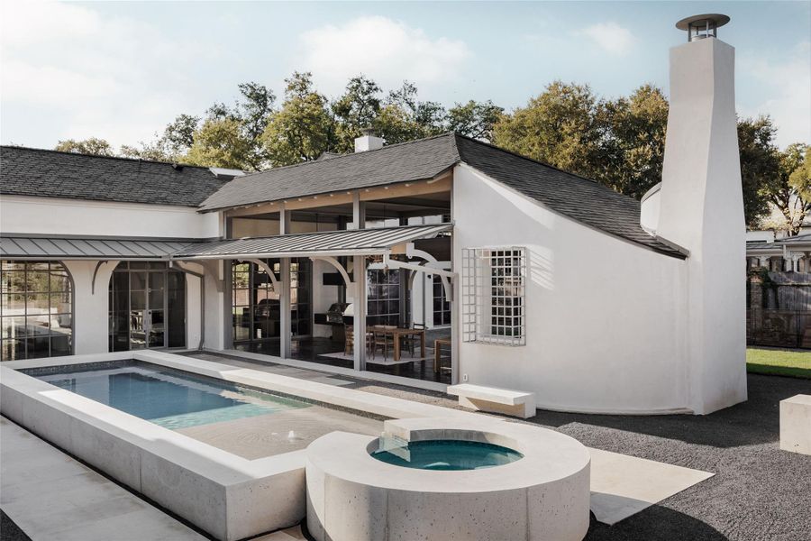 Exterior details and patio area of a home in , Austin (Image 20).