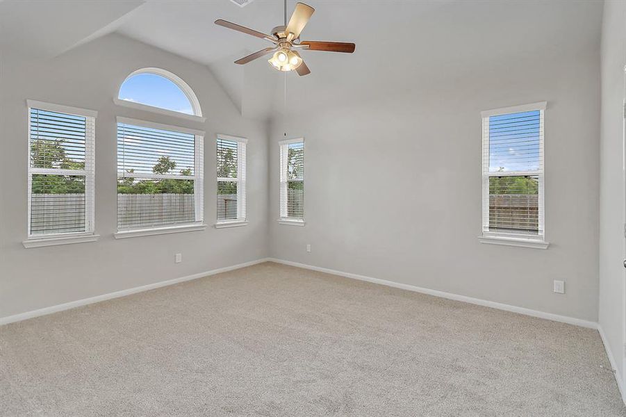 Primary bedroom located downstairs