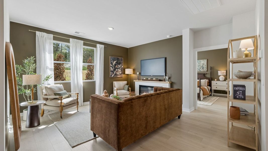 Representative furnished interior of a home built from the Cali by D.R. Horton in Reserve at Hickory Ridge, Columbia (Image 37). Representative furnished interior of a home built from the Cali by D.R. Horton in Reserve at Hickory Ridge, Columbia (Image 37).