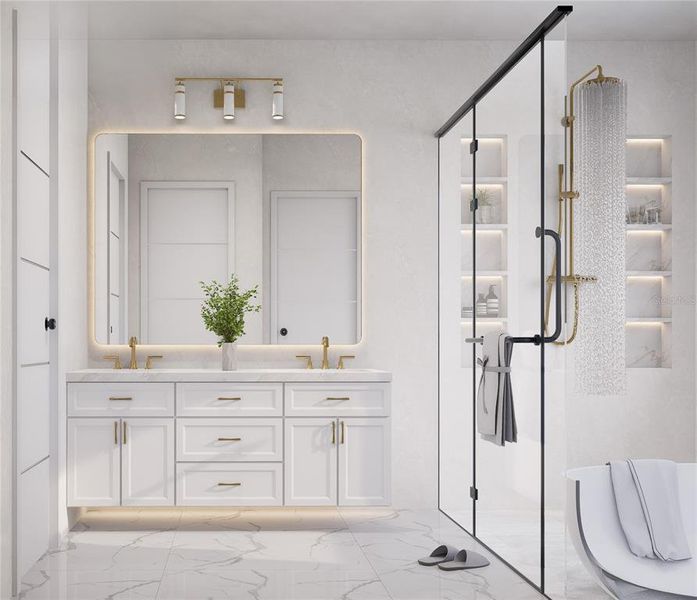 Furnished interior view inside a new home in , Madeira Beach (Image 6).