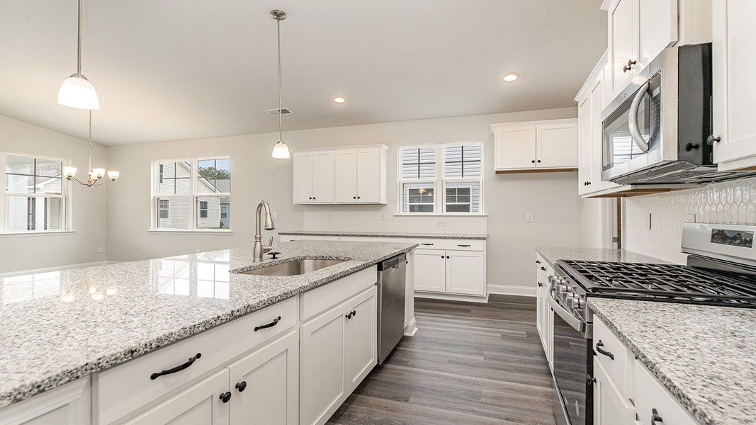 Furnished interior view inside a new home in The Preserve at Shaftesbury Glen, Conway (Image 6).