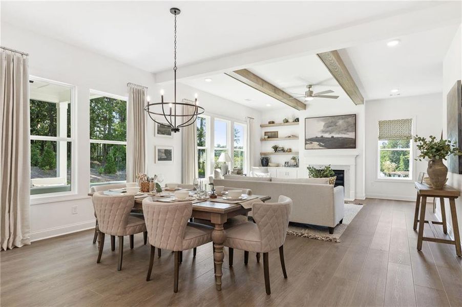 Furnished interior view inside a new home in Ashbury Commons, Powder Springs (Image 9). Furnished interior view inside a new home in Ashbury Commons, Powder Springs (Image 9).