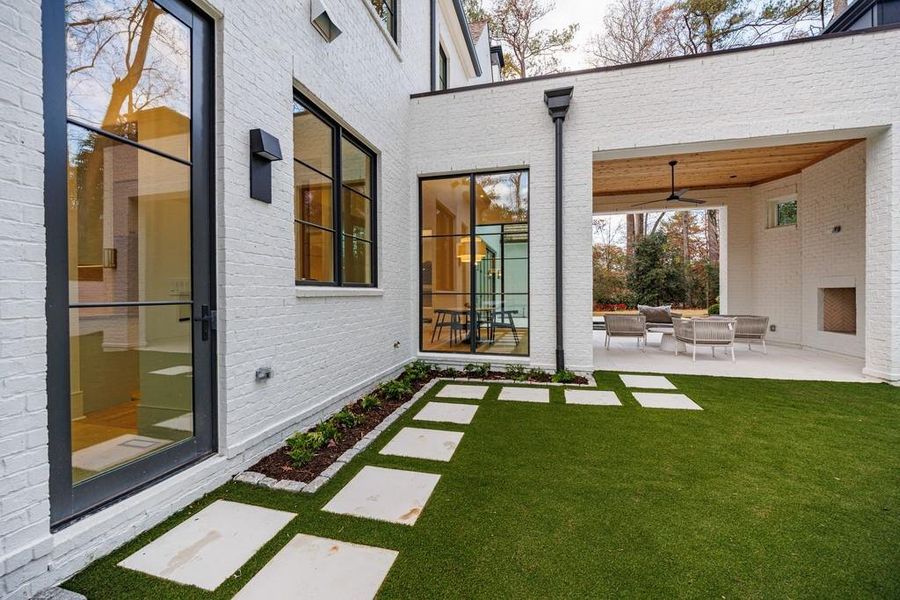 Exterior details and patio area of a home in , Atlanta (Image 41). Exterior details and patio area of a home in , Atlanta (Image 41).