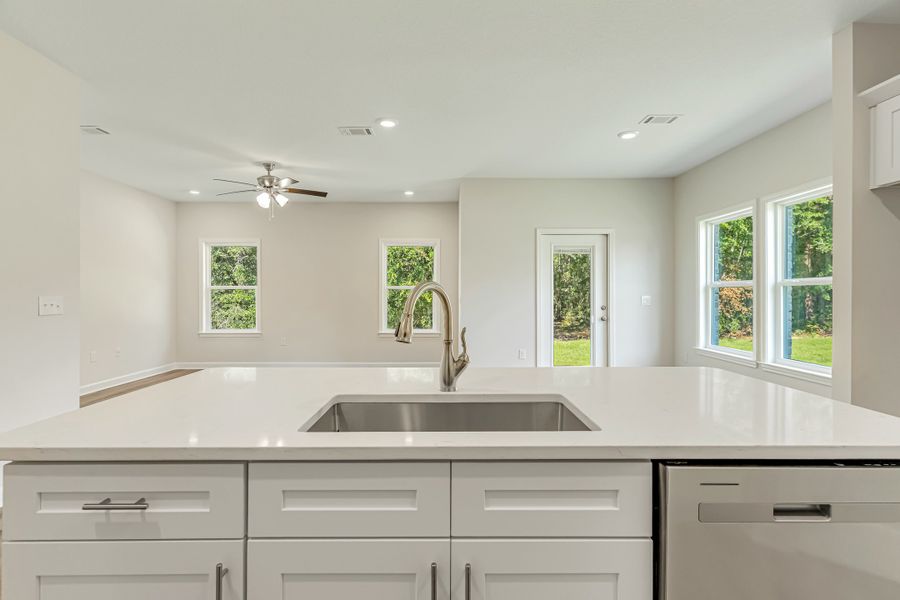Representative furnished interior of a home built from the Elizabeth by CJL Homes in McCarthy Estates, Defuniak Springs (Image 11).