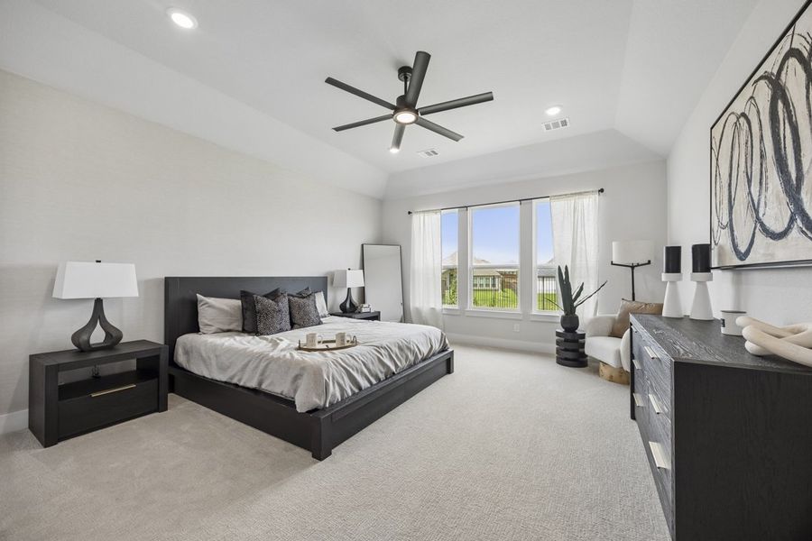 Representative furnished interior of a home built from the The Milan by Lillian Custom Homes in Polo Ridge, Forney (Image 19).
