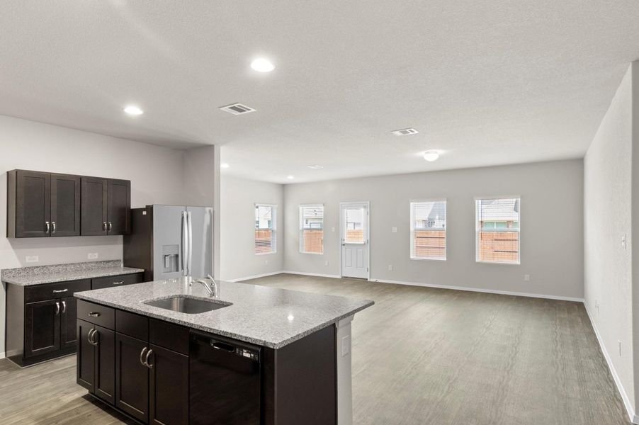 Furnished interior view inside a new home in Oaks at San Gabriel, Georgetown (Image 7).