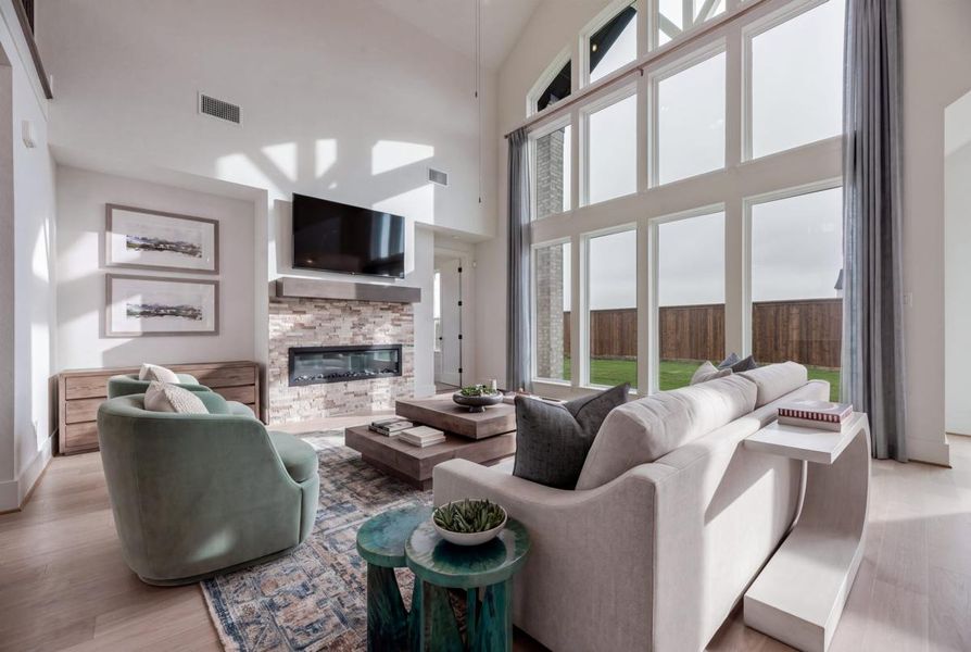 Furnished interior view inside a new home in Park Place, Prosper (Image 8).