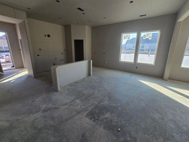 In-progress construction of a new home in Morningstar, Aledo, TX (Image 12).