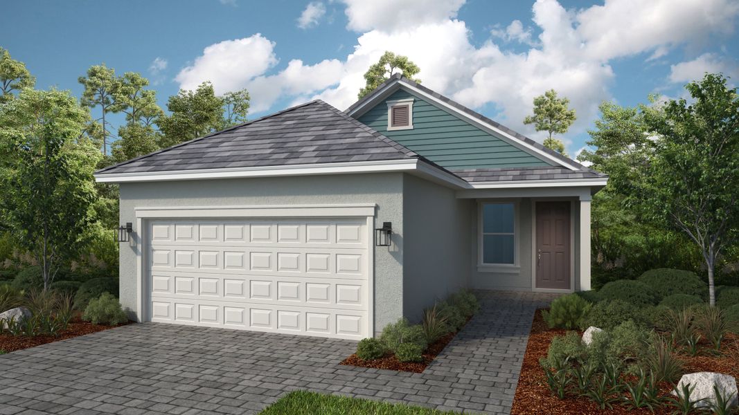 Representative exterior photo of a completed home built from the Alta by Taylor Morrison in Coasterra Community Group Page, Palmetto, FL (Image 4).
