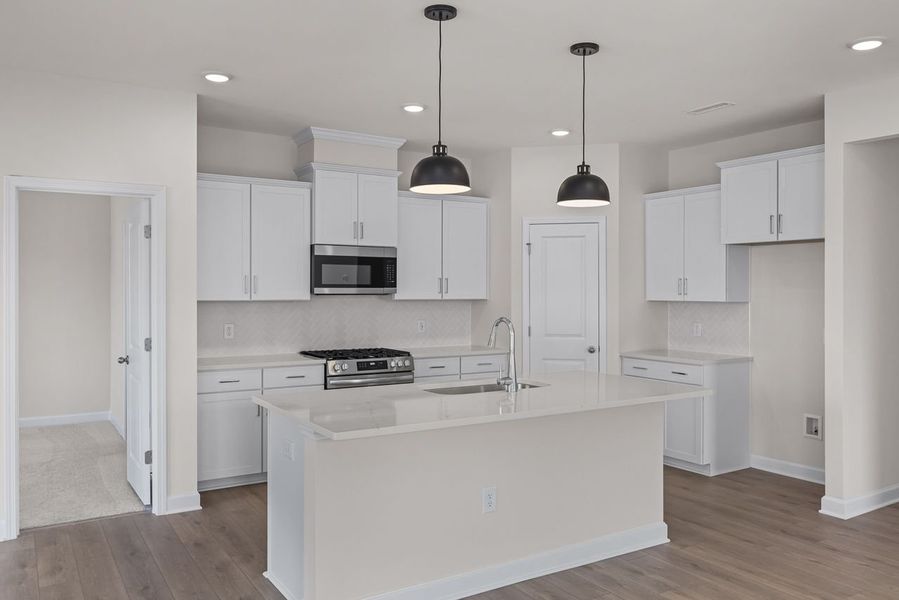 Representative furnished interior of a home built from the The Franklin C by Davidson Homes LLC in Retreat at North Main, Lillington (Image 8).