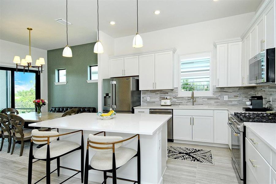 Furnished interior view inside a new home in , Nokomis (Image 40).