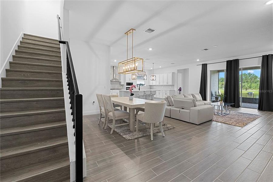 Furnished interior view inside a new home in Palms at Windermere, Windermere (Image 18). Furnished interior view inside a new home in Palms at Windermere, Windermere (Image 18).