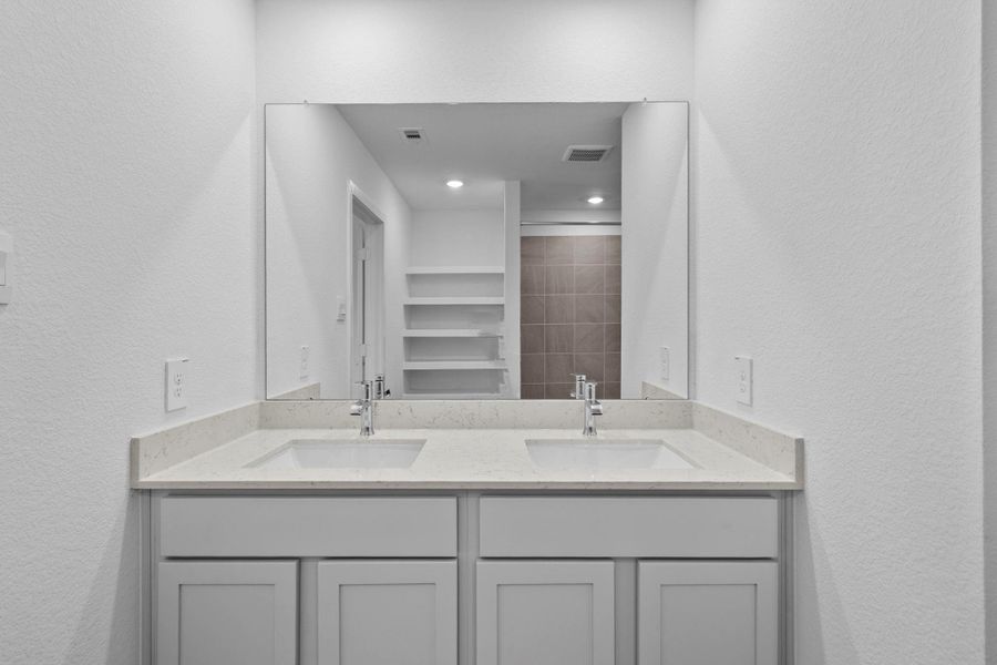 Furnished interior view inside a new home in The Canopies, Splendora (Image 7).