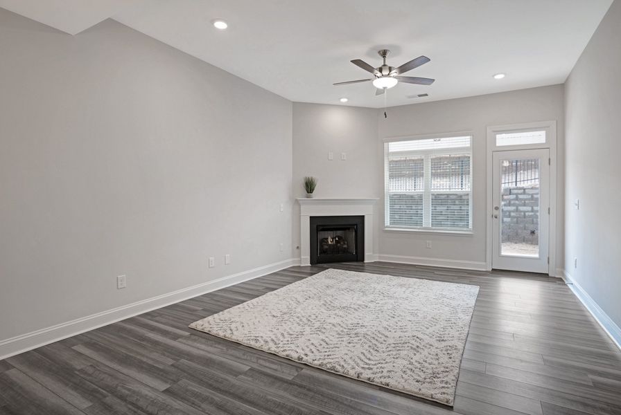Representative unfurnished interior of a home built from the The Princeton B by Cothran Homes in Reidville Town Center, Reidville (Image 19).