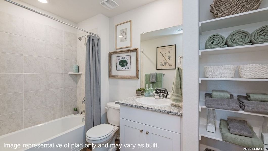 Furnished interior view inside a new home in Hunters Ranch, San Antonio (Image 4).