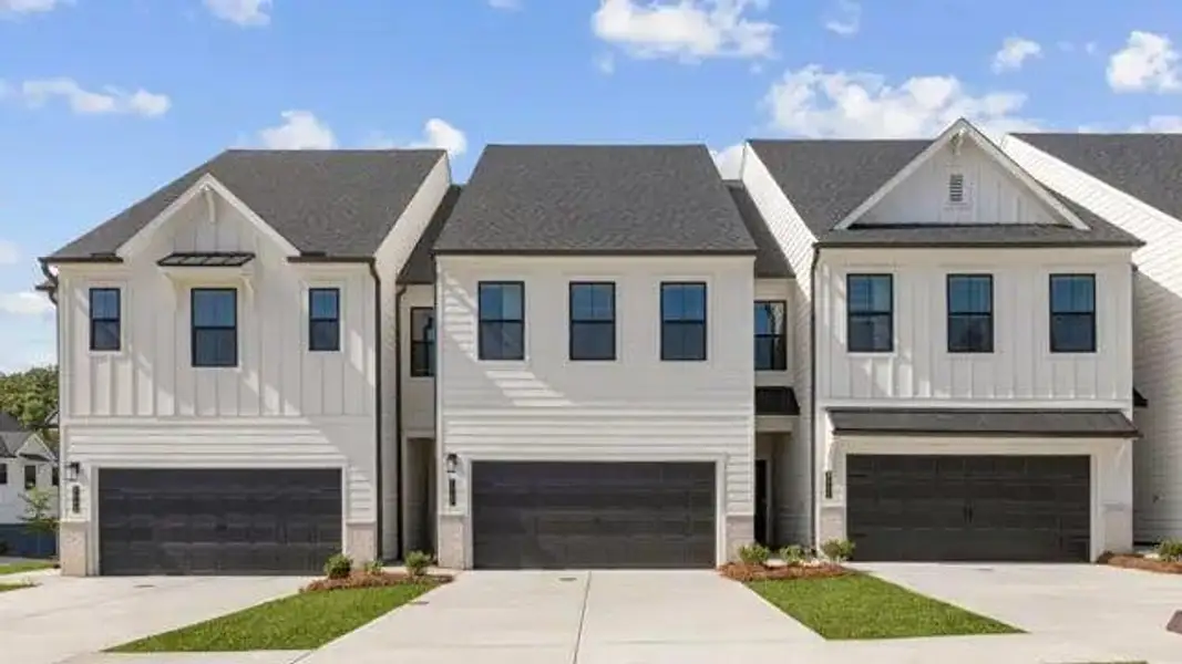 Front exterior of a new home in The Reserve at Gainesville Township, Gainesville, GA, highlighting curb appeal (Image 2). Front exterior of a new home in The Reserve at Gainesville Township, Gainesville, GA, highlighting curb appeal (Image 2).