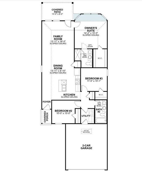 2D floor plan layout of this home in Moran Ranch, Willis, TX (Image 3). 2D floor plan layout of this home in Moran Ranch, Willis, TX (Image 3).