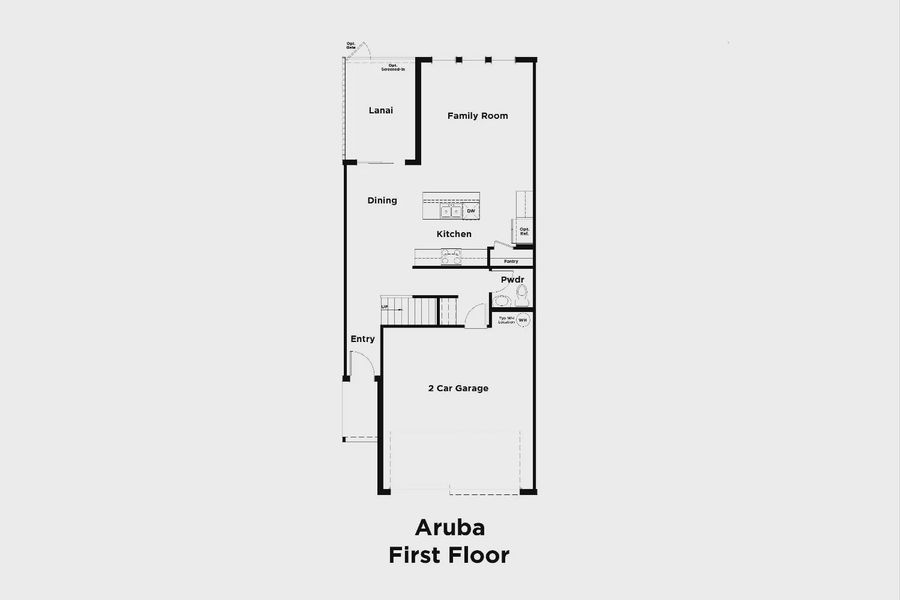 The Aruba Floorplan at Townes at Mirada.