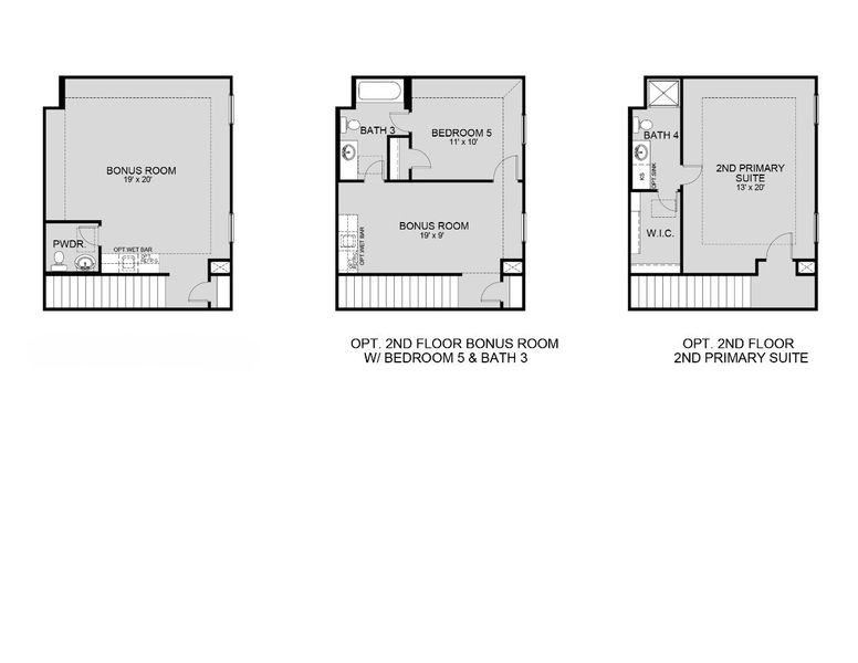 2D floor plan layout for the The Landry by Legend Homes in Cinco Lakes, San Antonio, TX (Image 4).