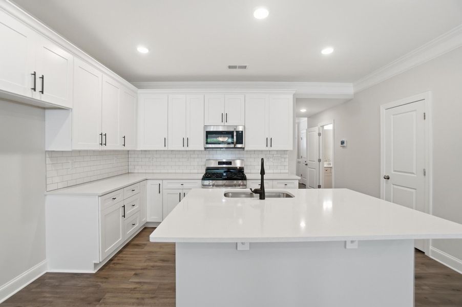 Furnished interior view inside a new home in Harrisburg Village Townhomes, Harrisburg (Image 7).