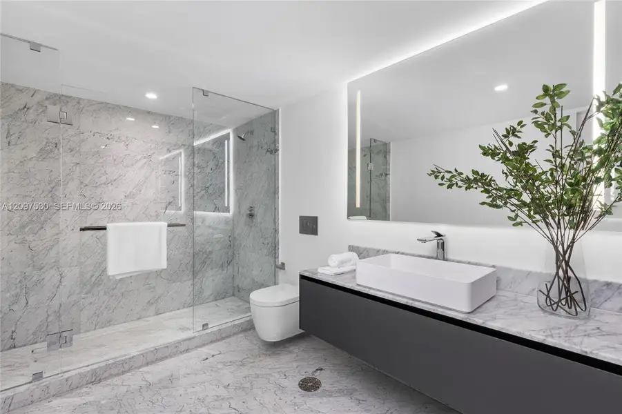 Furnished interior view inside a new home in , Miami (Image 10).