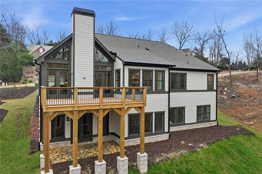 Exterior details and patio area of a home in , Dawsonville (Image 29).