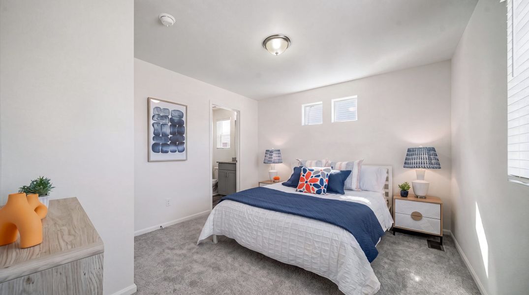 Furnished interior view inside a new home in Banning Lewis Ranch, Colorado Springs (Image 8).