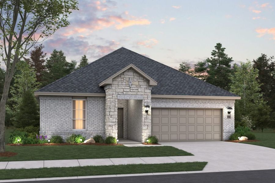 Representative exterior photo of a completed home built from the Sunterra Rowan 2104 by Brohn Homes in Sunterra, Katy, TX (Image 15).