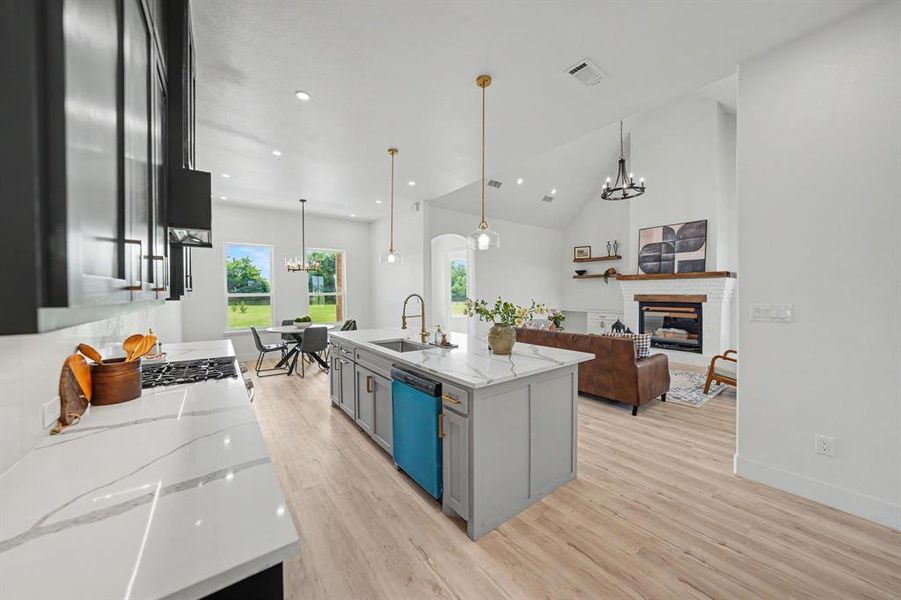 Furnished interior view inside a new home in , Celeste (Image 11).
