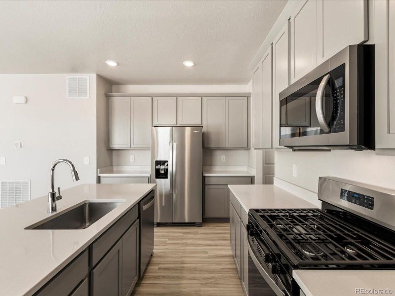 Furnished interior view inside a new home in Revere at Johnstown, Johnstown (Image 5). Furnished interior view inside a new home in Revere at Johnstown, Johnstown (Image 5).