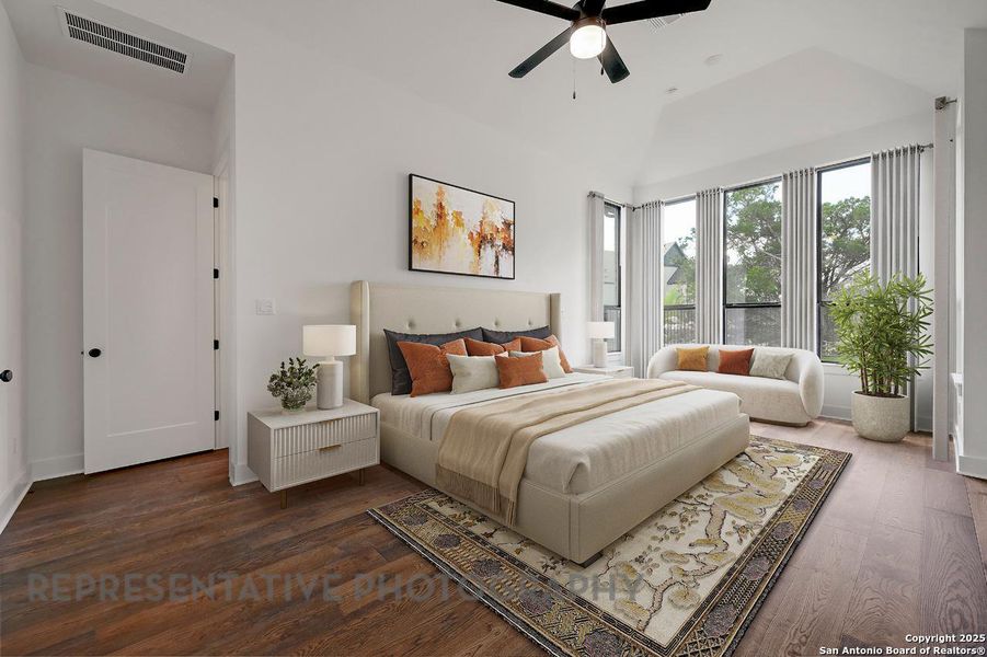 Furnished interior view inside a new home in , San Marcos (Image 10). Furnished interior view inside a new home in , San Marcos (Image 10).