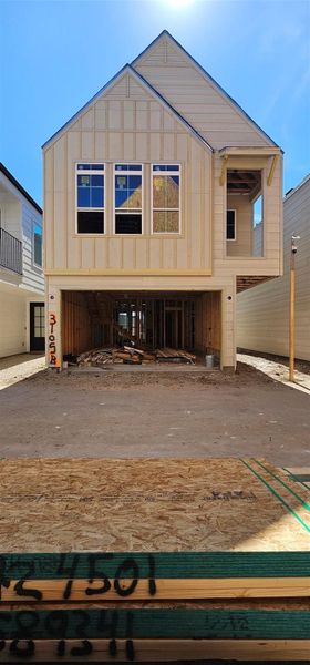 In-progress construction of a new home in Jensen Villas, Houston, TX (Image 30).