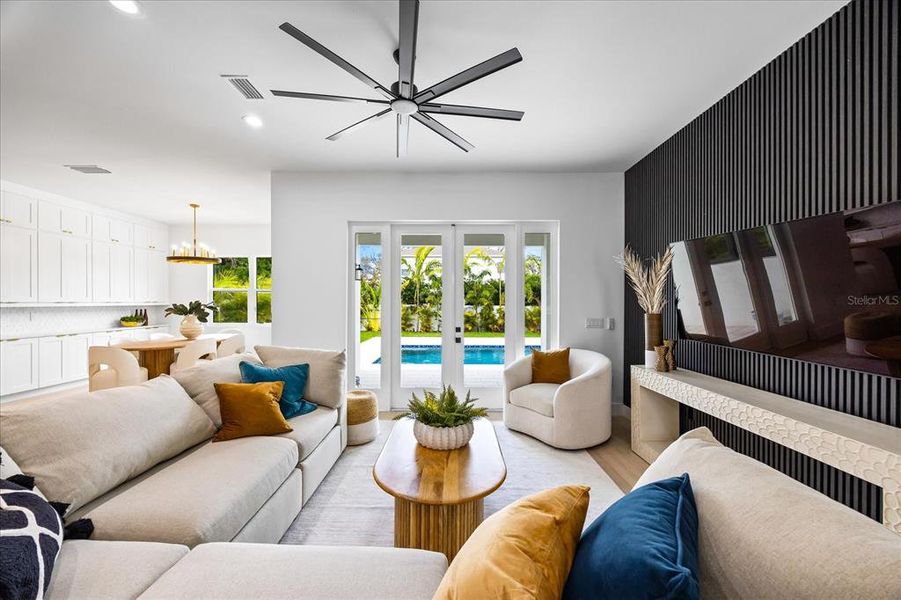 Furnished interior view inside a new home in , Tampa (Image 37).