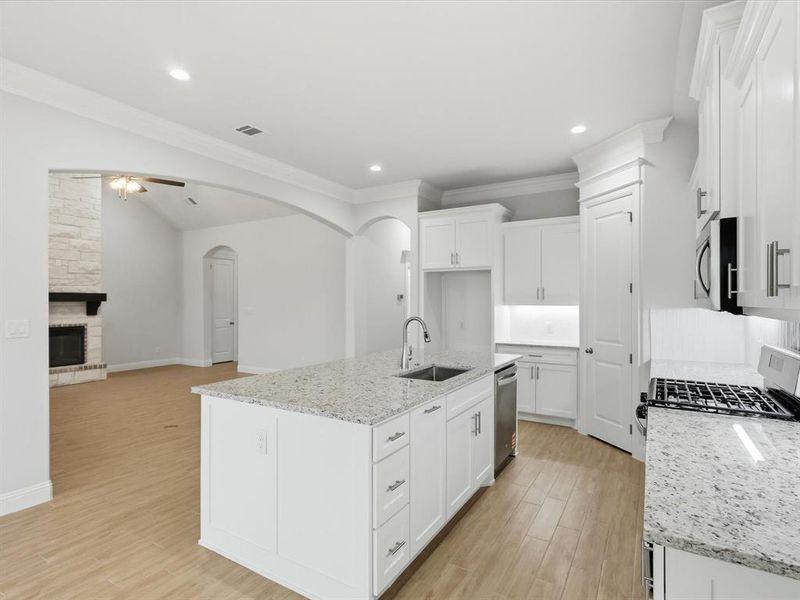 Furnished interior view inside a new home in , Godley (Image 8). Furnished interior view inside a new home in , Godley (Image 8).