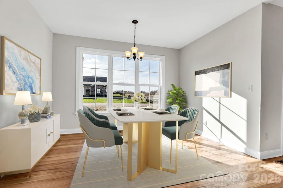 Furnished interior view inside a new home in , Salisbury (Image 8).
