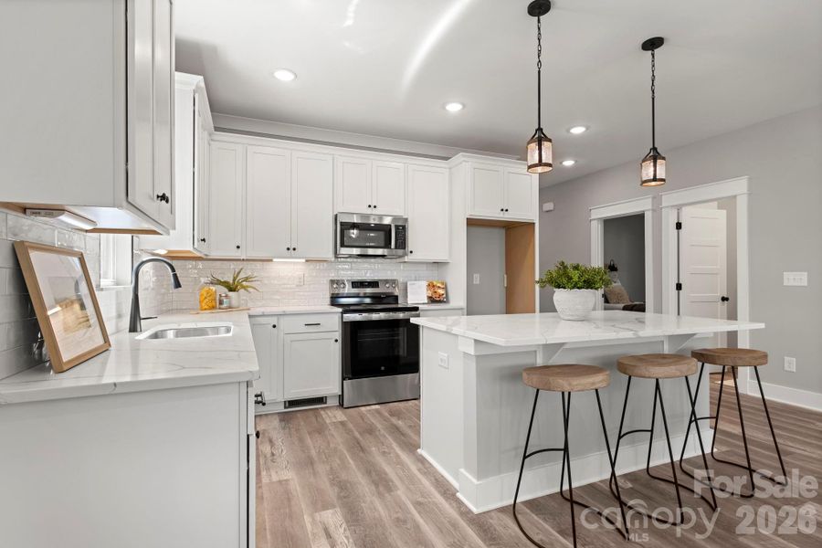 Furnished interior view inside a new home in , Denver (Image 10).