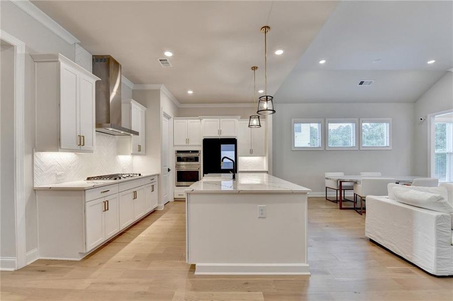 Furnished interior view inside a new home in Ellington Townhomes, Suwanee (Image 10).