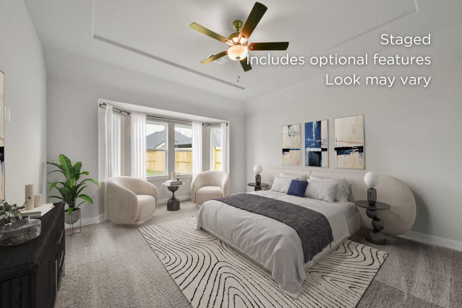 Furnished interior view inside a new home in The Grand Prairie 60', Hockley (Image 4).