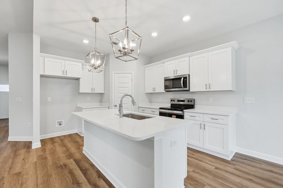 Furnished interior view inside a new home in Southern Charm, Crestview (Image 9).